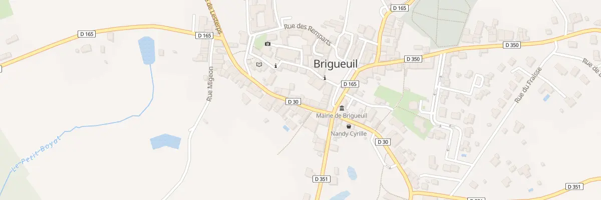 Plan du 8 Rue Quiterne à Brigueuil