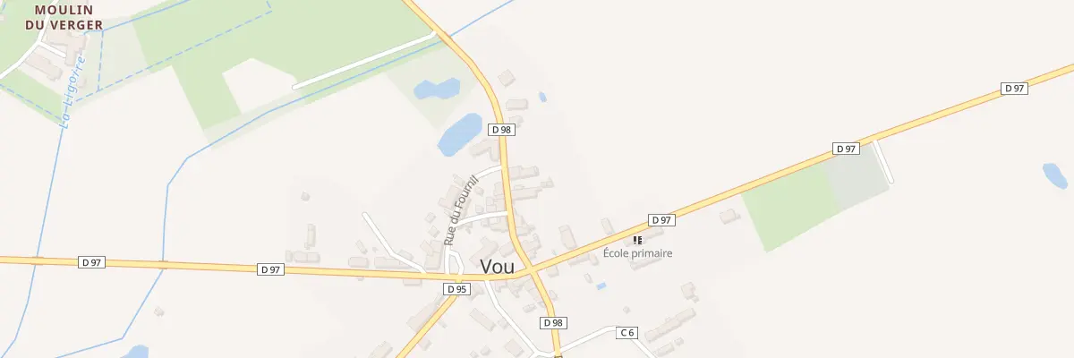 Plan du 10 Rue du Pre Vert à Vou