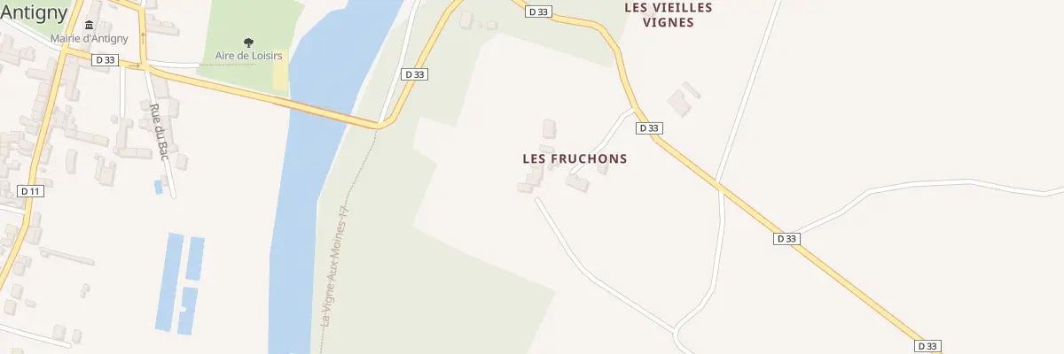Plan du 8 Les Fruchons à Antigny