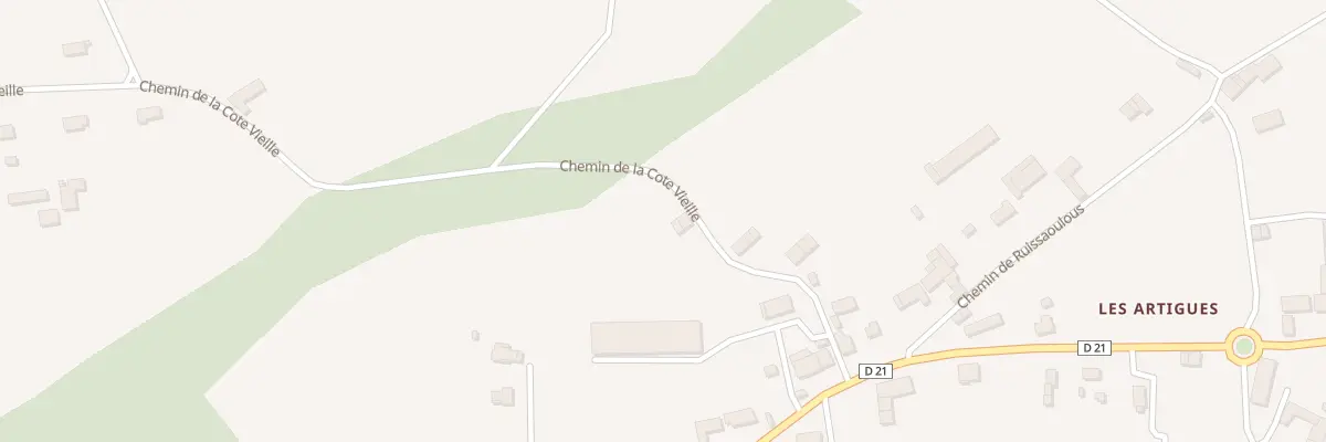 Plan du 3 Che de la Cote Vieille à Montespan