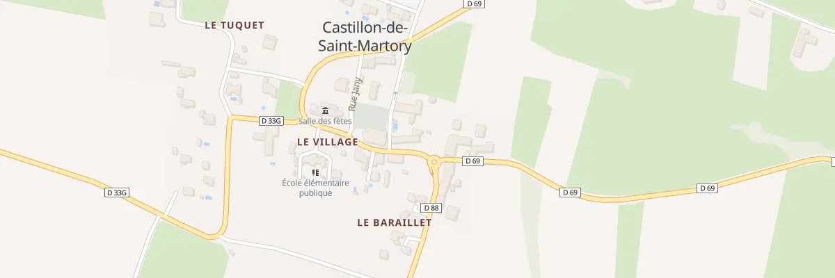 Plan du 2 Rue de la Croix Petite à Castillon-de-Saint-Martory