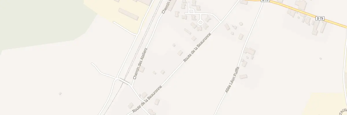 Plan du 232 Rte de la Beauronne à Négrondes