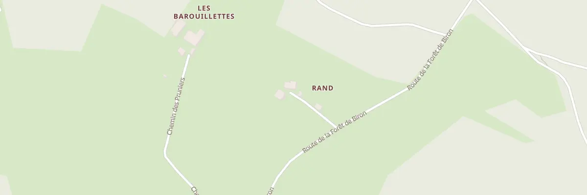 Plan du 2418 Rte de la Forêt de Biron à Biron