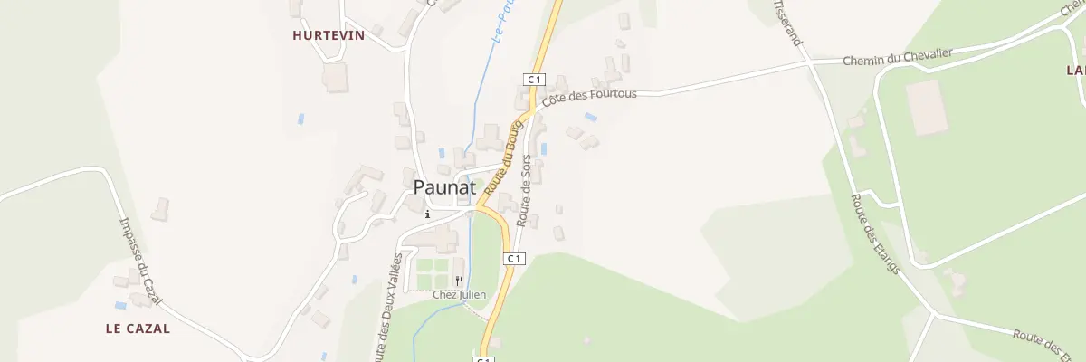 Plan du 463 Rte de Sors à Paunat