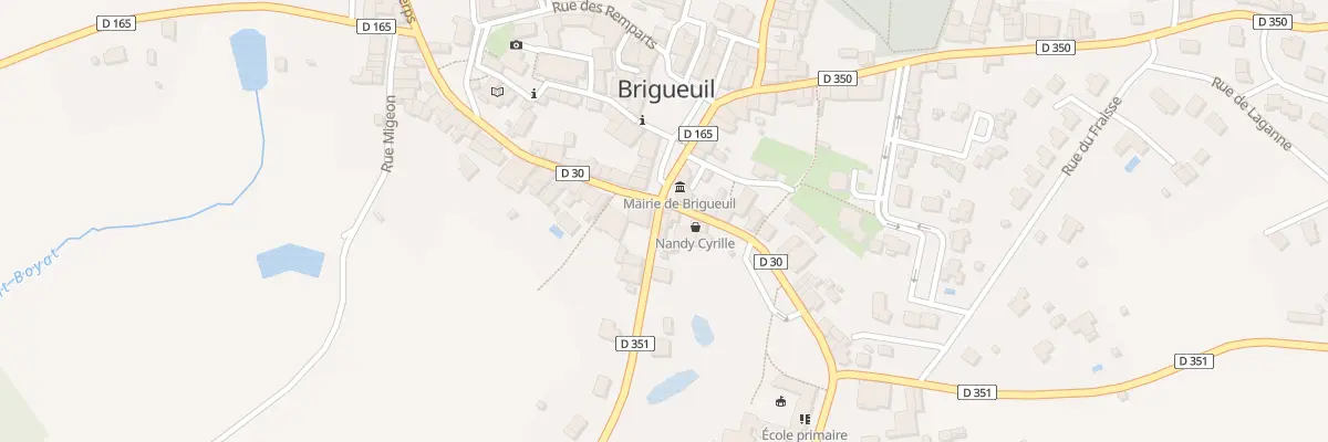 Plan du 1 Rte de Teillet à Brigueuil