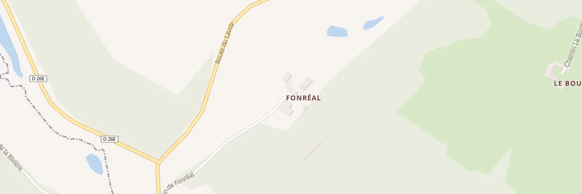 Plan du 23 Fonreal à Sainte-Croix