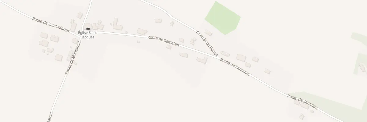 Plan du 308 Rte de Samatan à Saint-Soulan