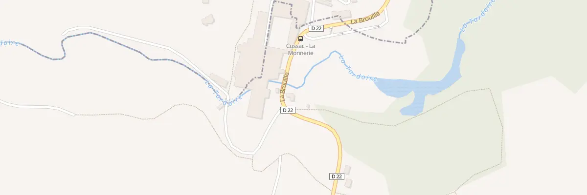 Plan du 8 Rue de La Monnerie à Cussac