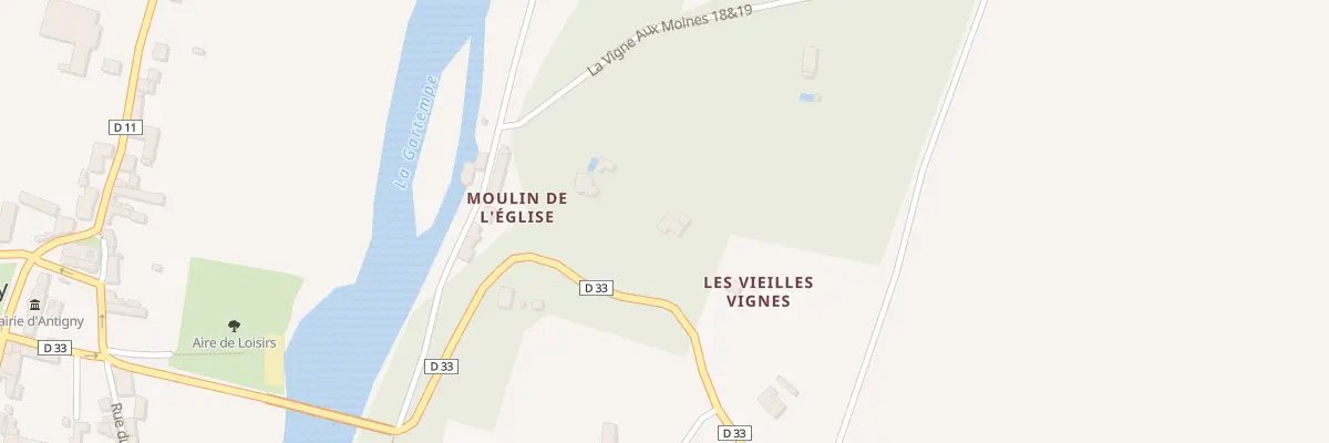 Plan du 5359 Les Vieilles Vignes à Antigny