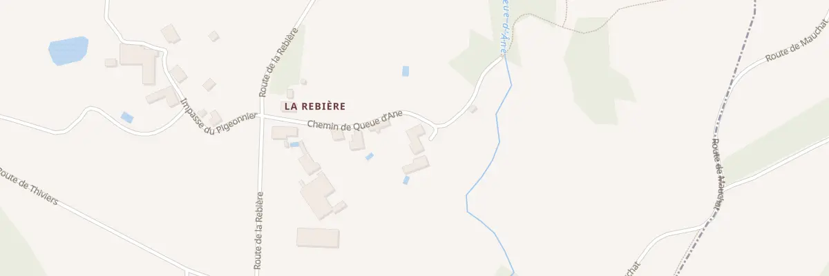 Plan du 100 La Rebiere Sud à Saint-Martin-de-Fressengeas