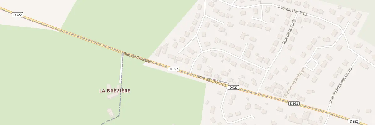 Plan du 1 All de la Pommeraye à Champrond-en-Perchet