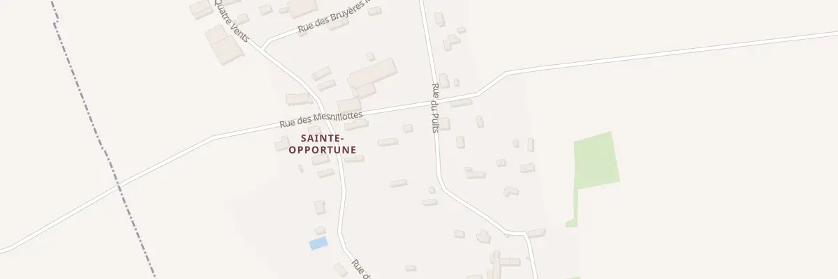 Plan de la Rue des Mesnillottes au Plessis-Sainte-Opportune