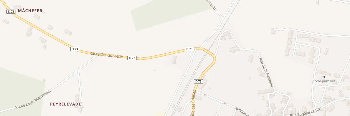 Plan du 71 Rte des Gravières à Négrondes