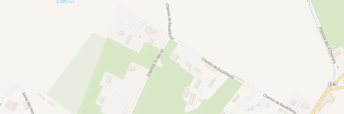 Plan du 399 Che de Baudribosc à Ouville-l’Abbaye
