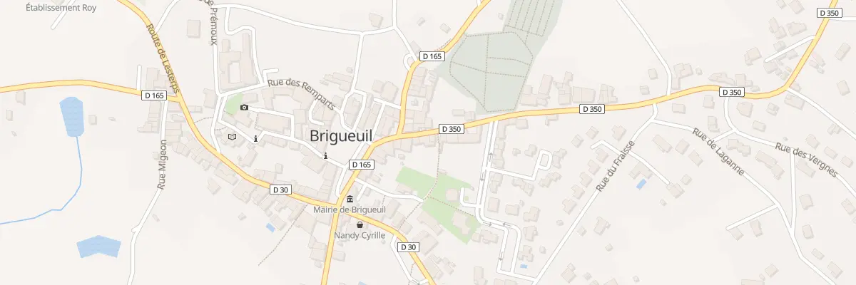 Plan du 8 Rue de Magnac à Brigueuil