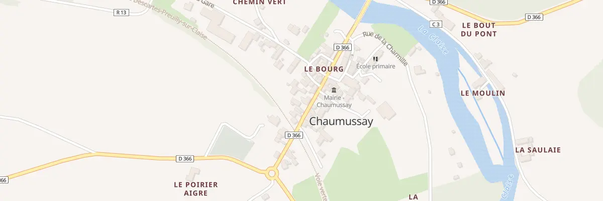 Plan du 12 Rue Principale à Chaumussay