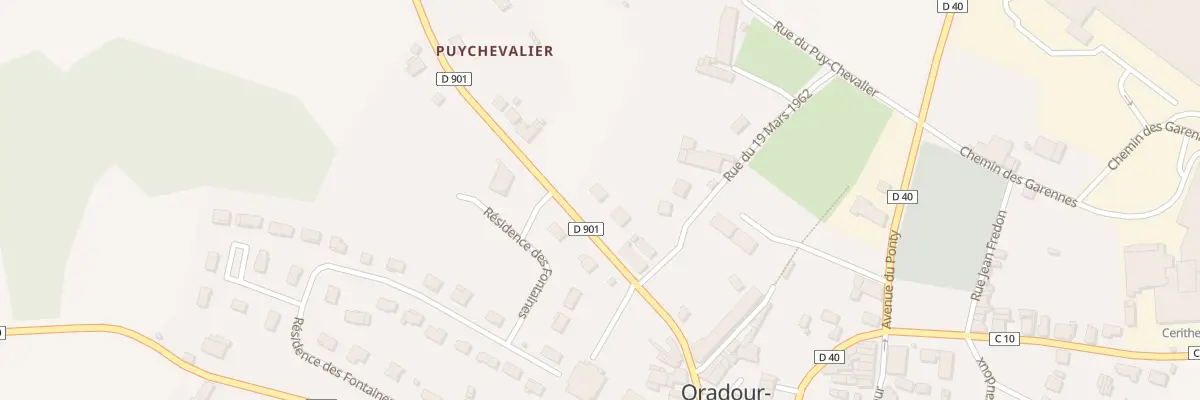 Plan du 10 Av Fontaine Elysee à Oradour-sur-Vayres