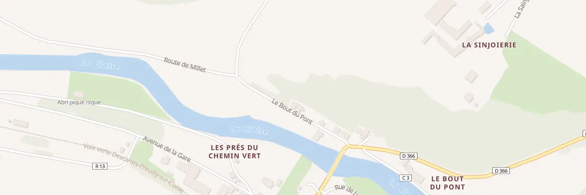 Plan du 14 Le Bout du Pont à Chaumussay