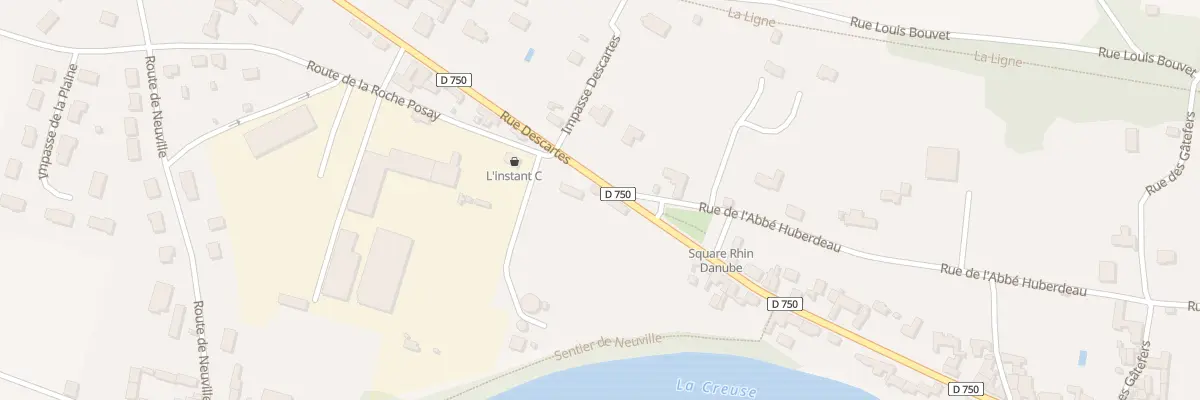 Plan du 73 Rue Descartes à Yzeures-sur-Creuse