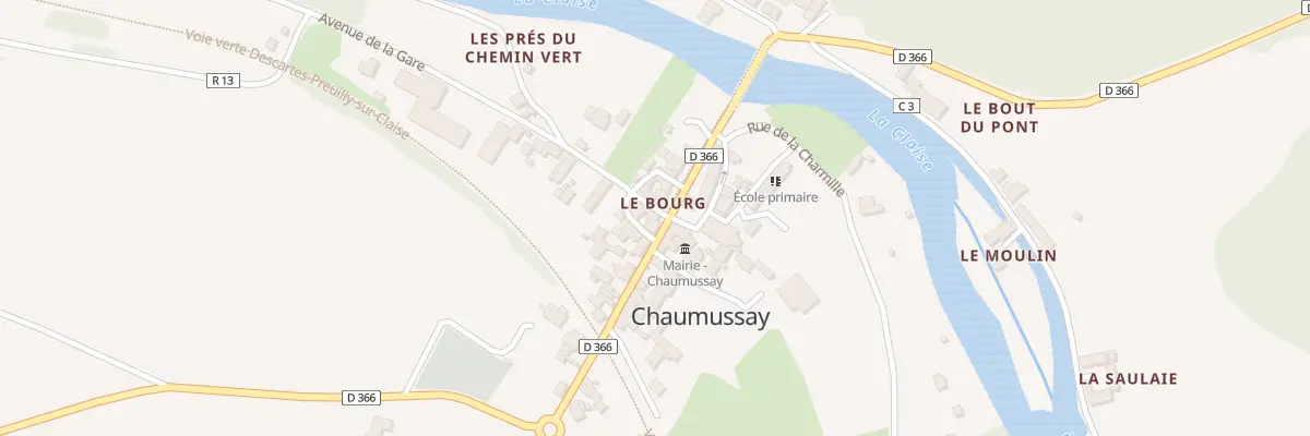 Plan du 8 Rue Principale à Chaumussay