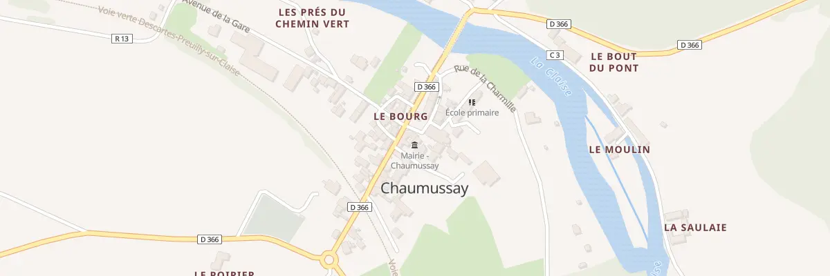 Plan du 9001 Pl de la Mairie à Chaumussay