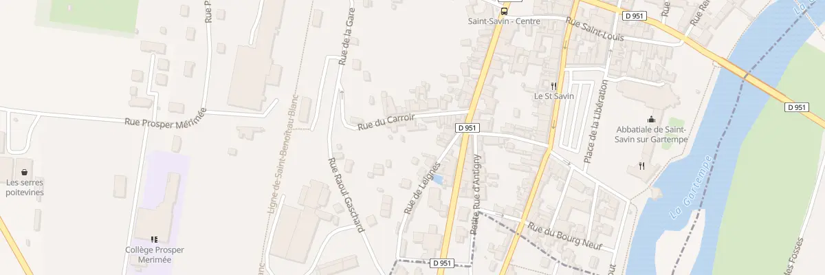 Plan du 5042 Rue du Carroir à Saint-Savin