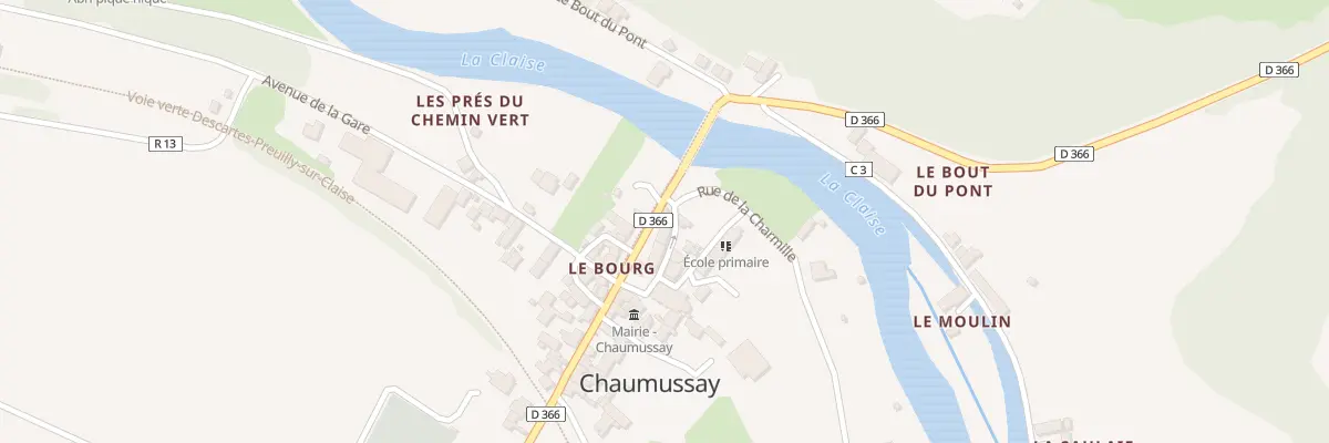 Plan du 1 Rue Principale à Chaumussay