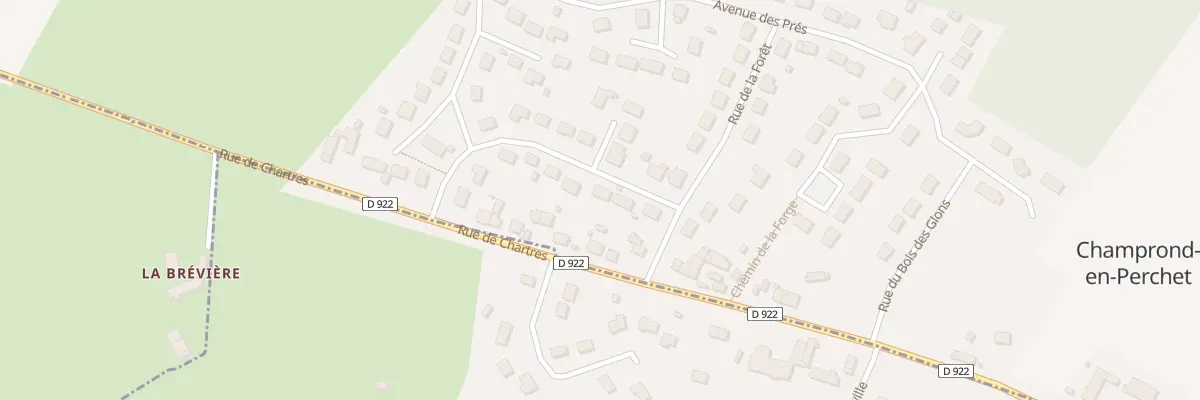 Plan du 14 All de la Pommeraye à Champrond-en-Perchet