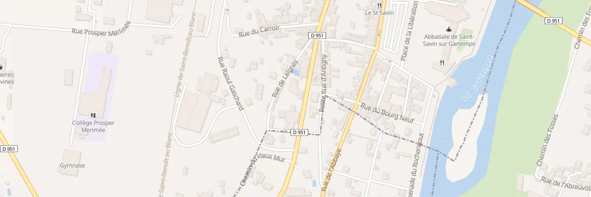 Plan du 40 Rue de la République à Saint-Savin