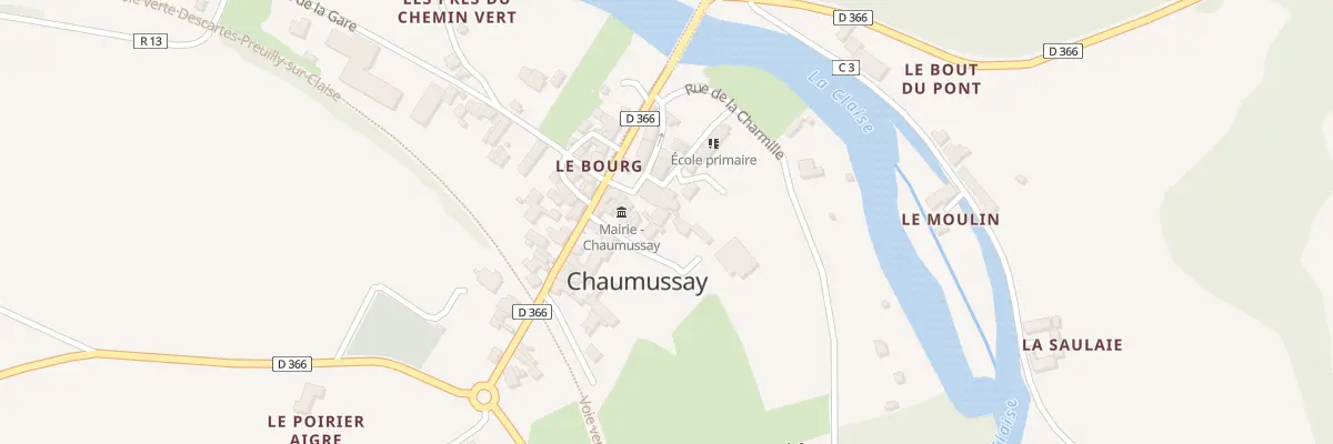Plan du 3 Pl de la Mairie à Chaumussay