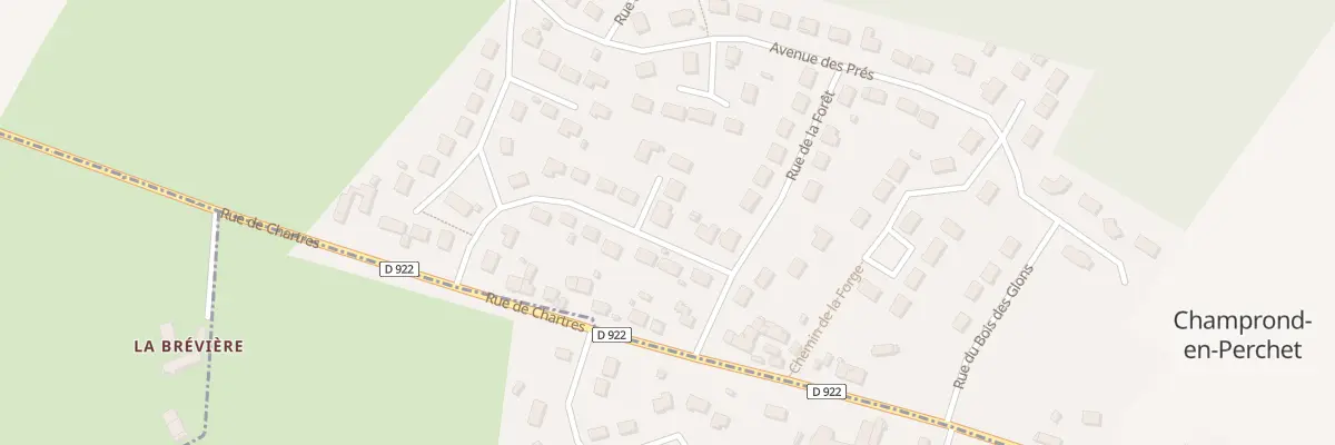 Plan du 2 Rue des Eglantines à Champrond-en-Perchet