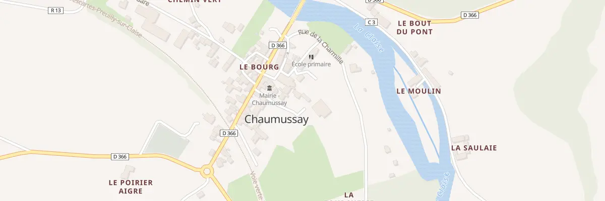 Plan du 6 Rue de la Charmille à Chaumussay