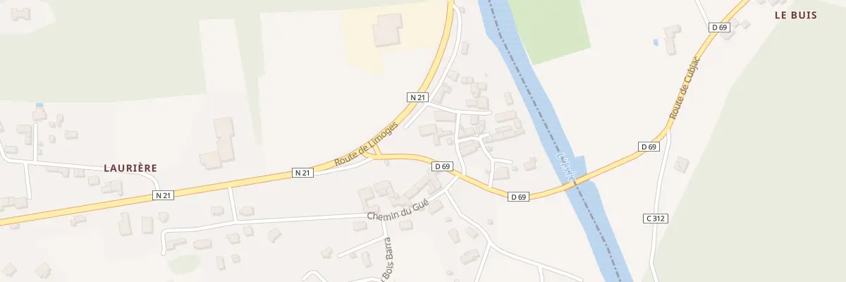 Plan du 1 Rte du Pont du Préfet Romieux à Antonne-et-Trigonant