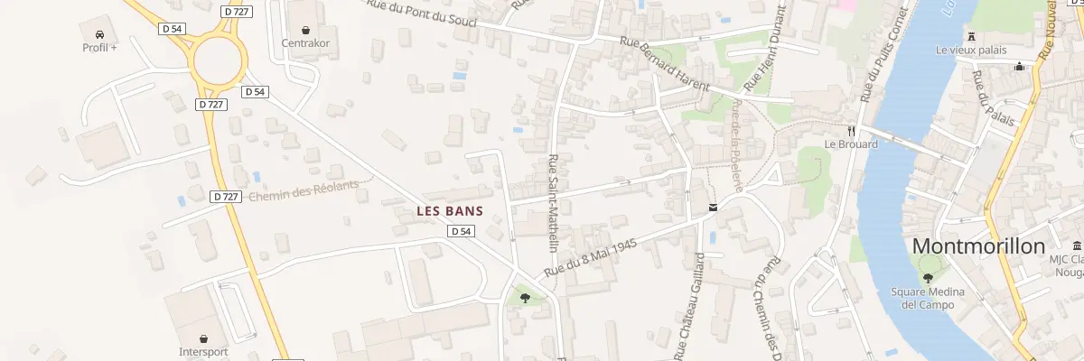 Plan du 59 Rue Saint Mathelin à Montmorillon