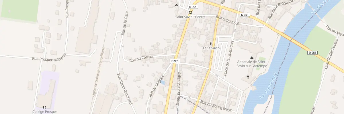 Plan du 1 Rue du Carroir à Saint-Savin