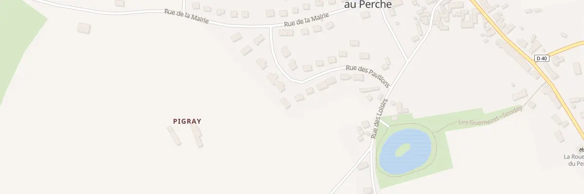 Plan du 20 Rue des Pavillons à Couëtron-au-Perche