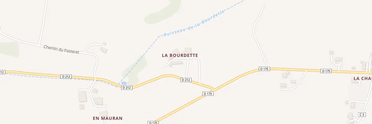 Plan du 5717 A la Bourdette à Mauvezin