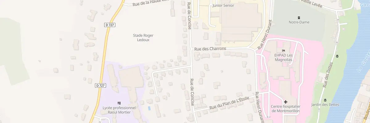 Plan du 2 Rue Guynemer à Montmorillon