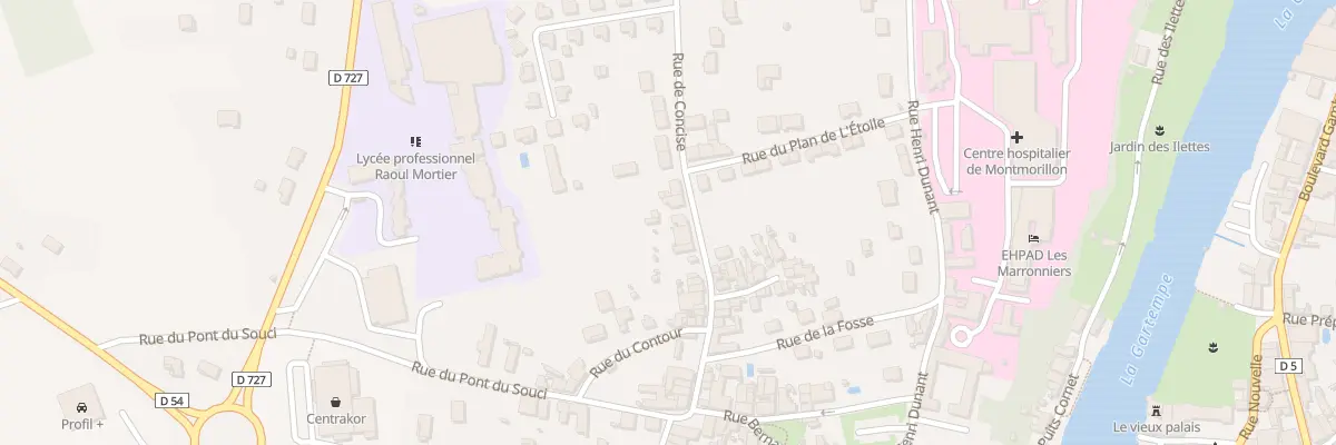 Plan du 37 Rue de Concise à Montmorillon