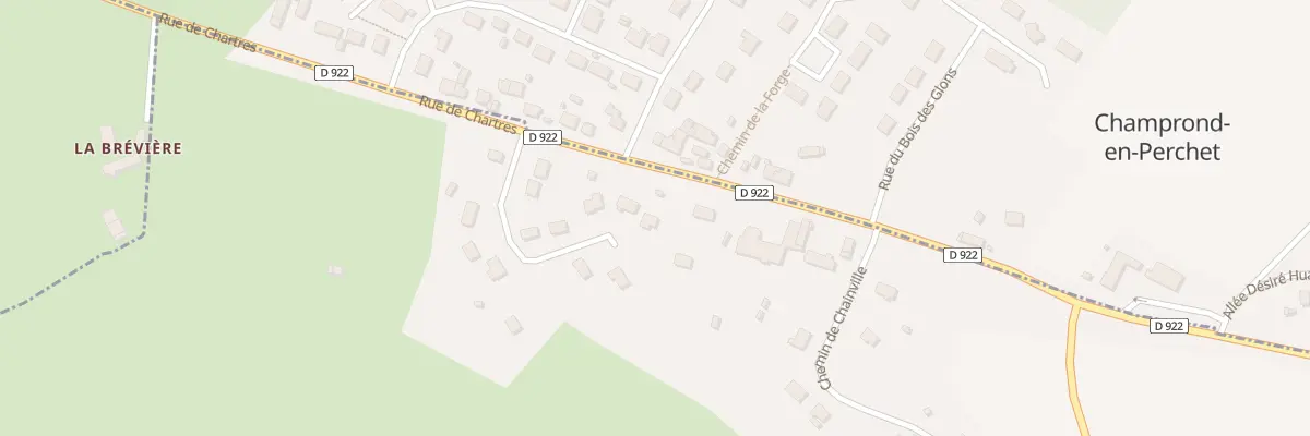Plan du 13 Rue de la Vallée à Champrond-en-Perchet