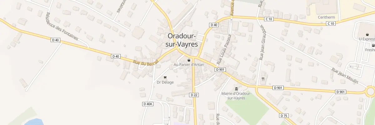 Plan du 2 Pl du 11 Novembre 1918 à Oradour-sur-Vayres