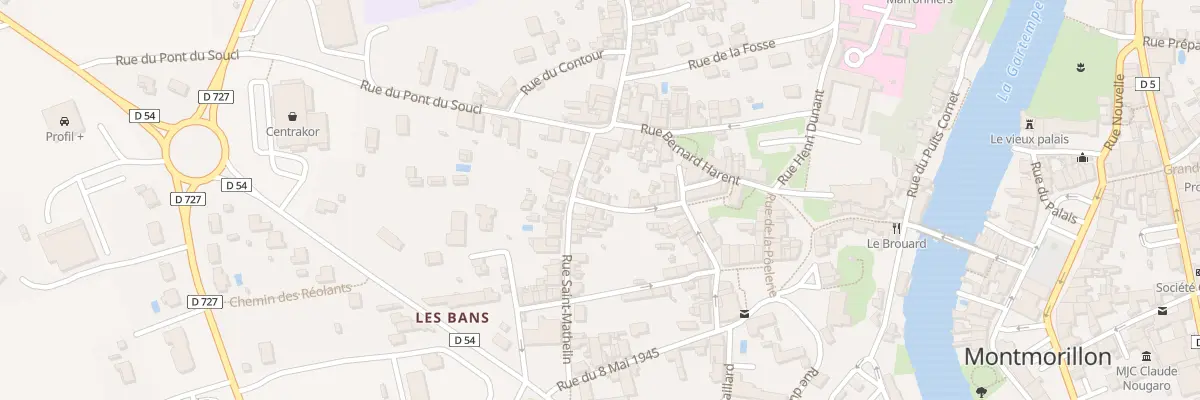 Plan du 16 Petite Rue Champien à Montmorillon