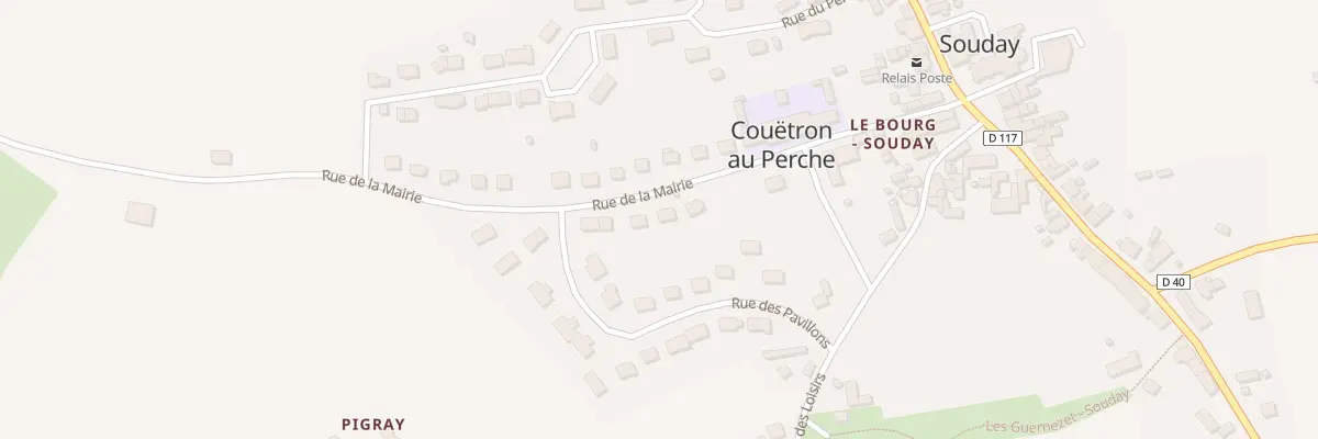 Plan du 7 Rue de la Mairie à Couëtron-au-Perche