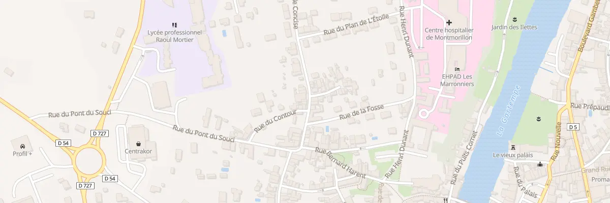 Plan du 21 Rue de Concise à Montmorillon