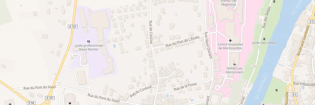 Plan du 38 Rue de Concise à Montmorillon