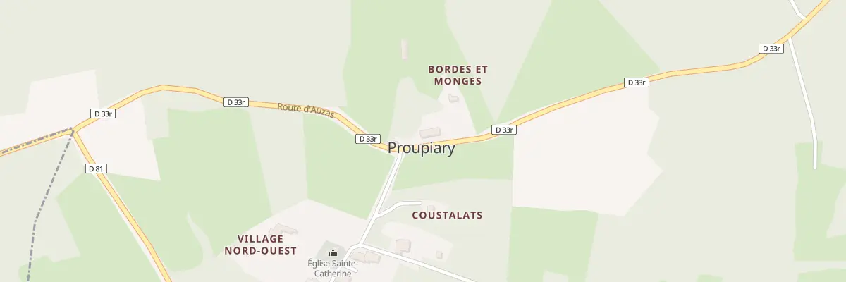 Plan du 6A Bordes et Monges à Proupiary