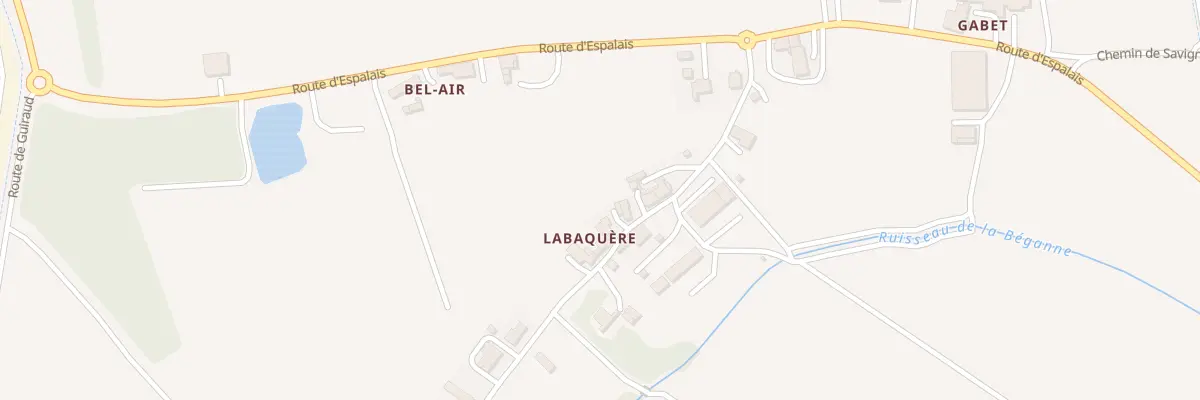 Plan du 8 Rte de Labaquère à Golfech