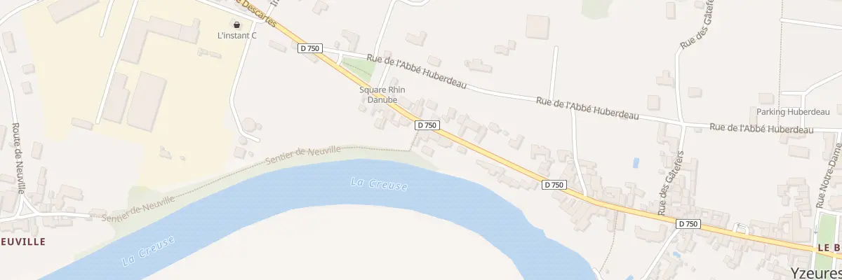 Plan du 57 Rue Descartes à Yzeures-sur-Creuse