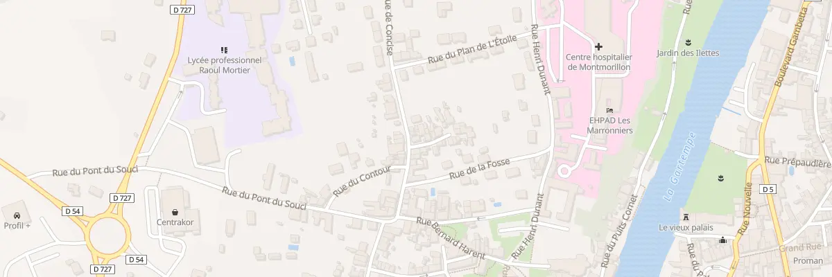 Plan du 22 Rue de Concise à Montmorillon