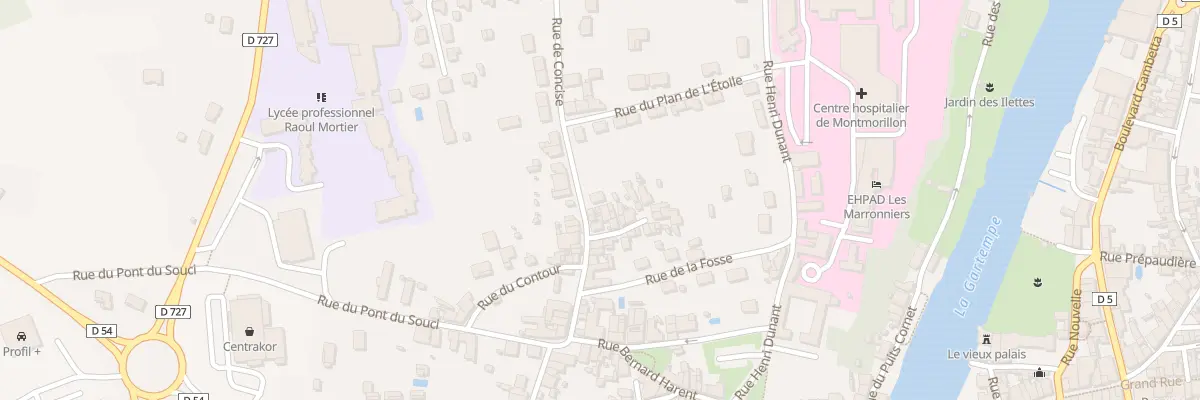 Plan du 30 Rue de Concise à Montmorillon